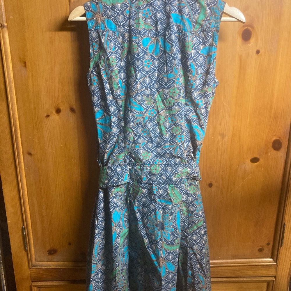 Colorful Fan-Print Dress - Picture 3 of 5